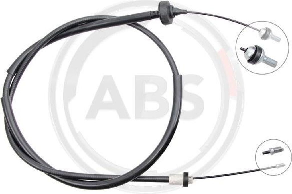 A.B.S. K28480 Seilzug, Kupplungsbetätigung OE 7700809962 kompatibel mit Clio