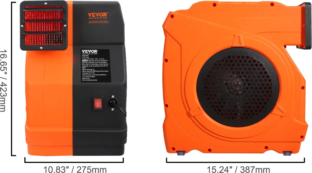 Gonfleur 1100W pour structures gonflables - Installation rapide Pro