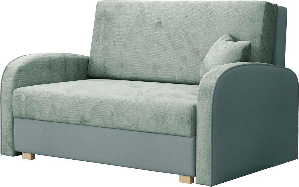 MIRJAN24 Schlafsofa Viva Soft II, Stilvoll Polstersofa, Polstersofa mit Schlaffunktion und Bettkasten (Farbe: Mono 237 + Sorriso 8)