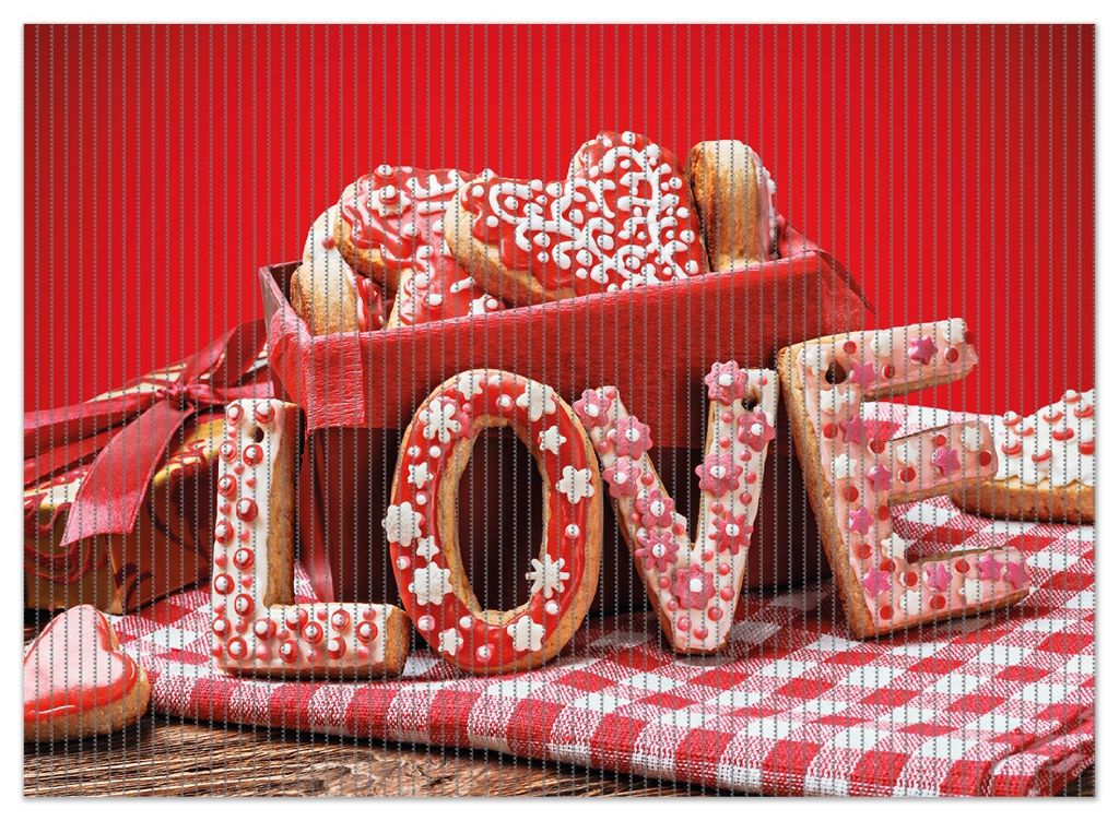 Wallario Duschmatte Antirutschmatte Badmatte Fußmatte Love Bakery - Backen mit Liebe, Größe ca. 90 x 65 cm
