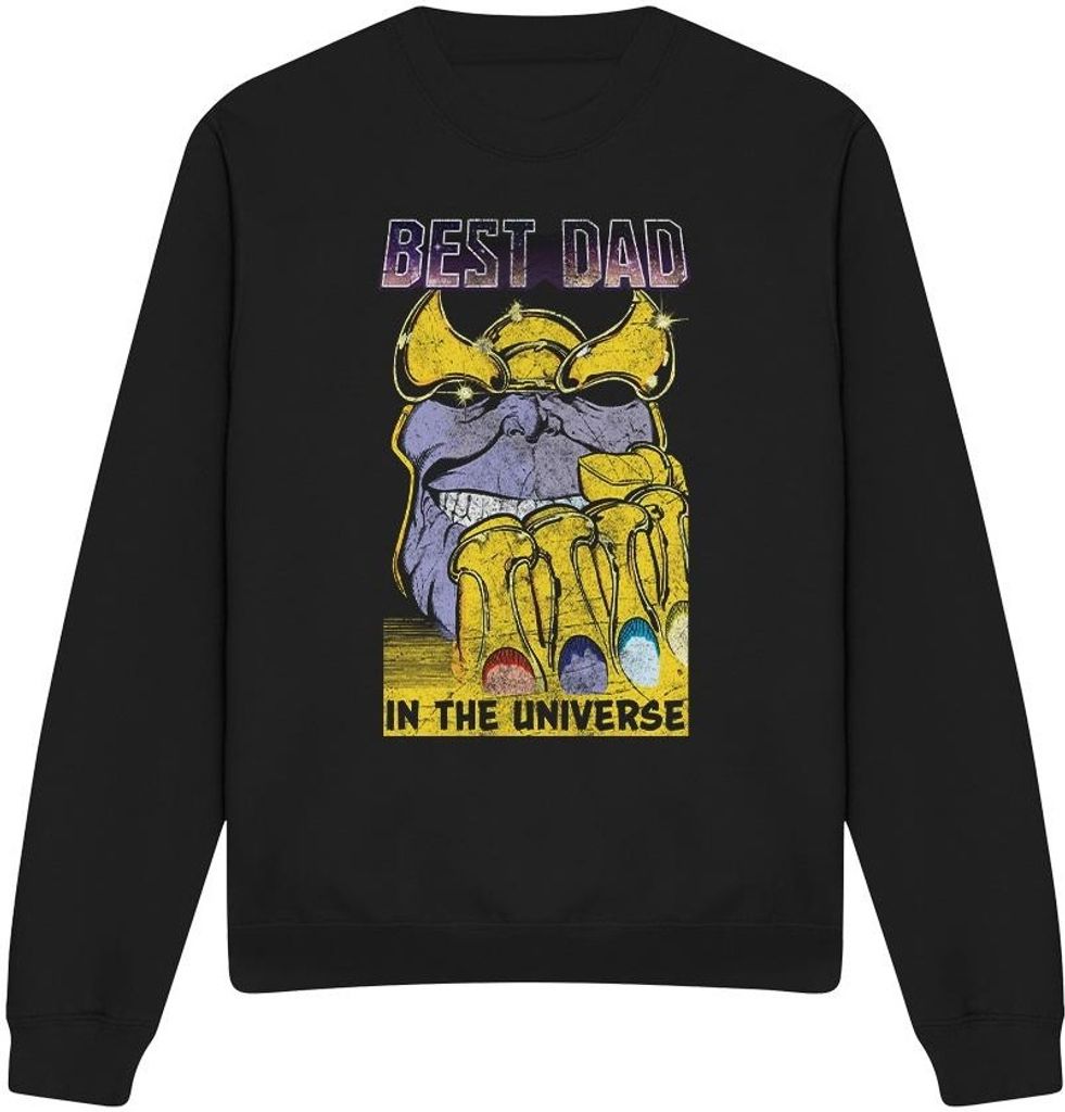 Avengers - "Best Dad" Sweatshirt für Herren/Damen Uni TV4075 (L) (Schwarz)