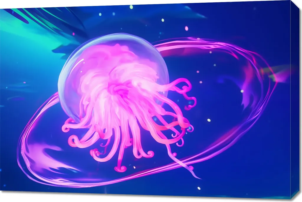 Quadro Contract Medusa Neon 90x60 cm - Alta Resistenza UVgel