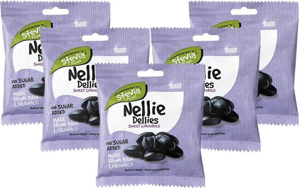 5 x Nellie Dellies süsses Lakritz 90g
