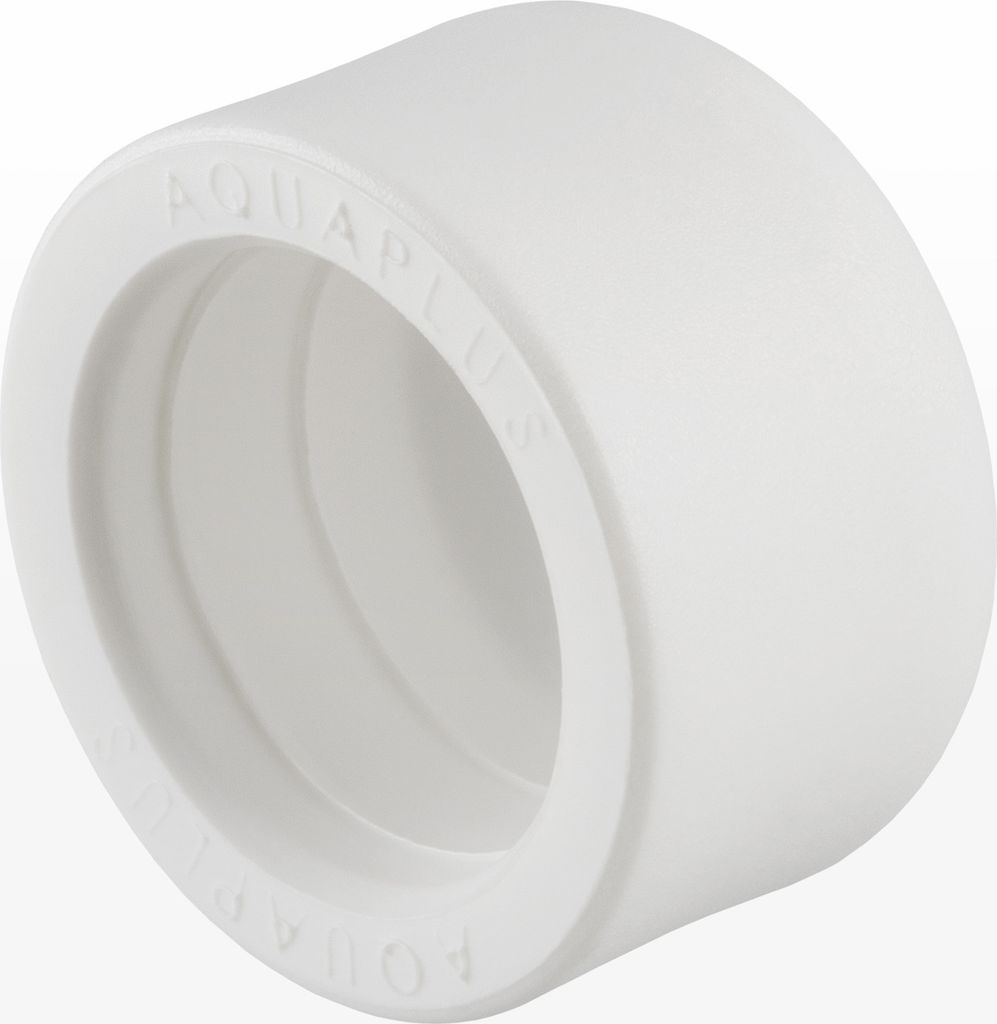Ø 32mm, witte eindkap voor PPR Aqua Plus buis | Productafbeelding 