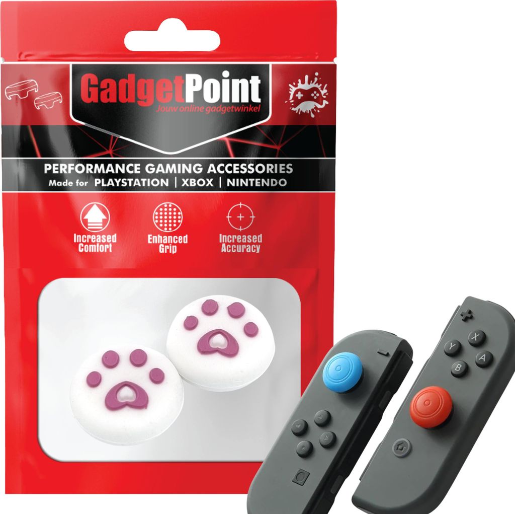 Thumbgrips - Thumb Grips voor Nintendo Switch Joy-Con Controllers - Gaming Thumbgrips - Performance Anti-Slip Thumbsticks - Bescherming Accessoires...