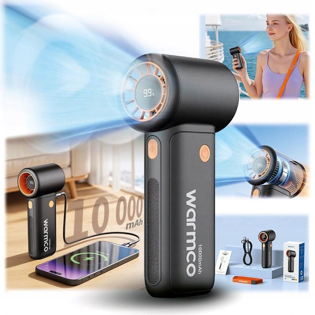 Mocny wiatrak USB 15000RPM mini wentylator ręczny Zdjęcie produktu 
