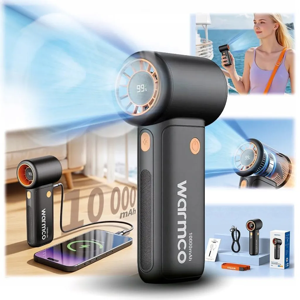 Ventilateur de voyage USB puissant pour camping et sorties d'été