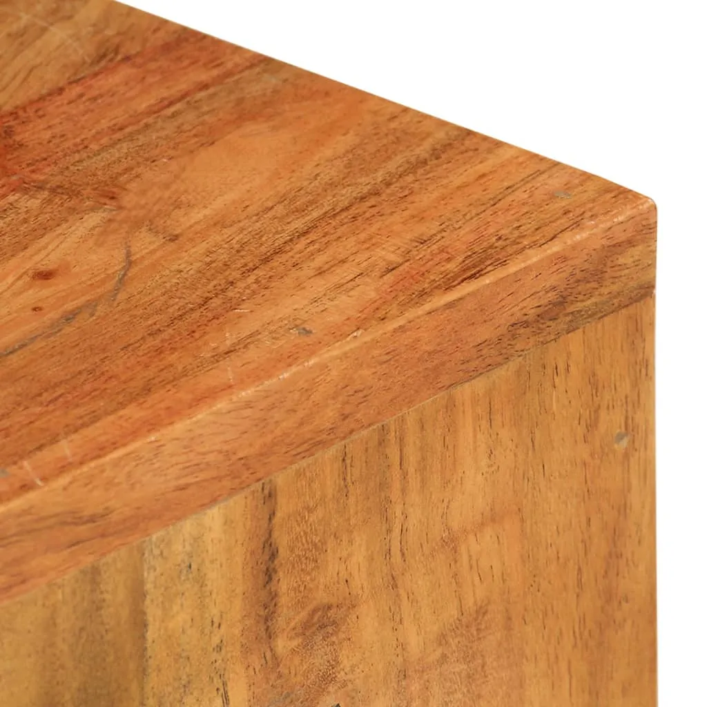 Tables d'appoint robustes en acacia pour stabiliser vos objets déco - 2 pcs