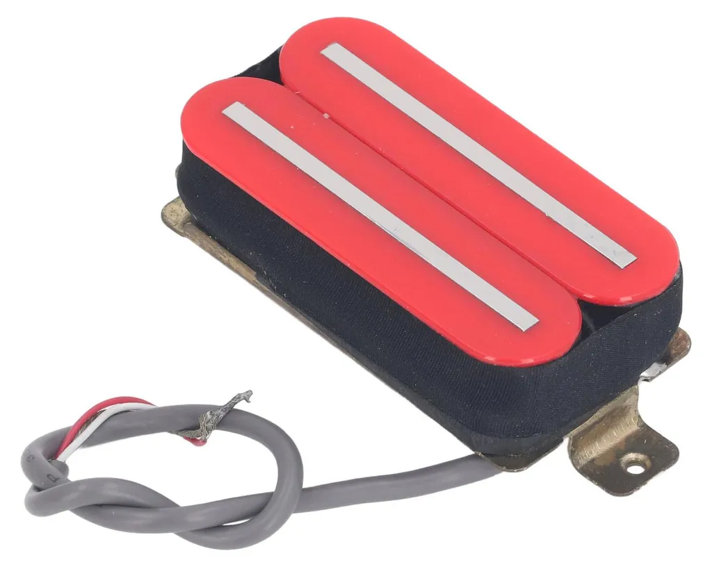 Micro Double Bobinage Hot Rail Format Simple pour Guitare Électrique Rouge