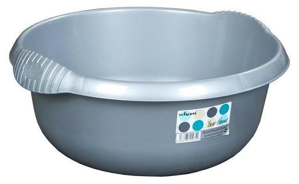Casa Runde Abwaschschüssel Silber 36cm WI2928 (One Size) Produktbild 