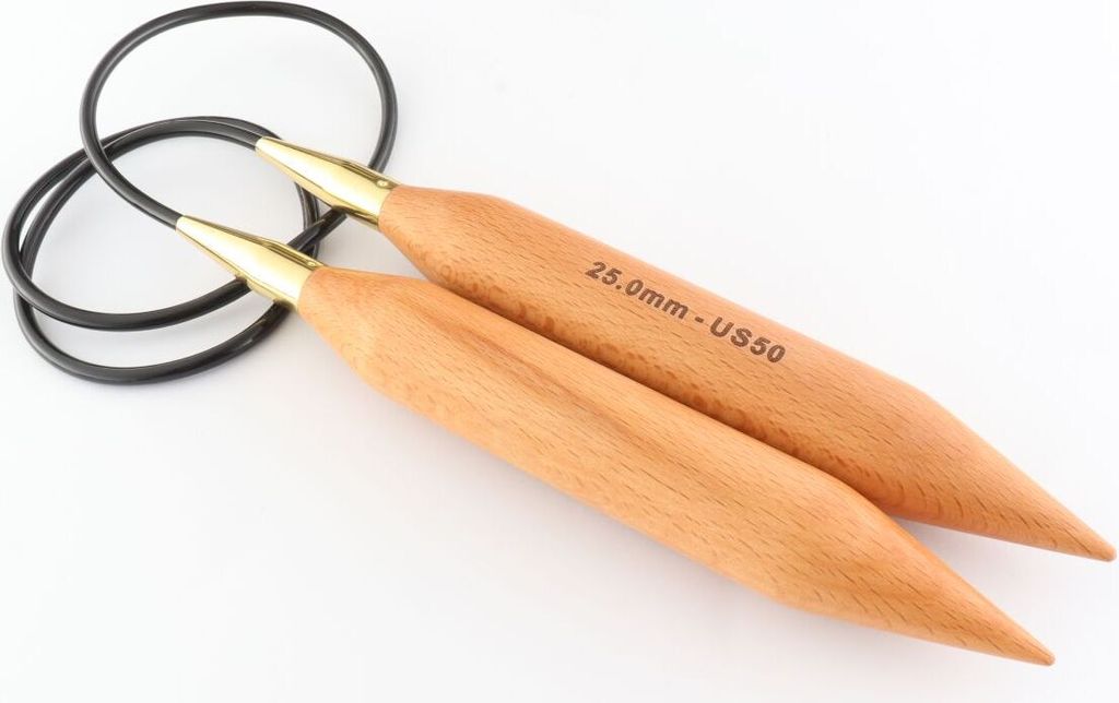 Rundstricknadel JUMBO Birch 25,00 mm 100 cm 1 St