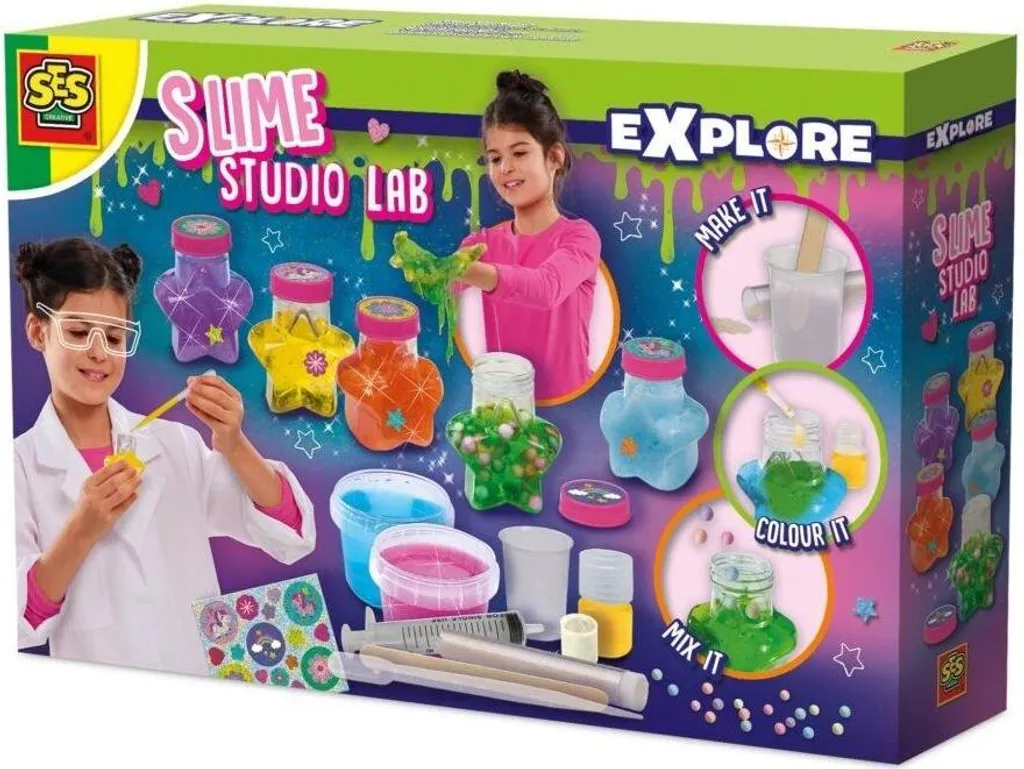 Slime Studio Lab SES 25143 - Ingrédients sûrs et outils inclus 5 ans +