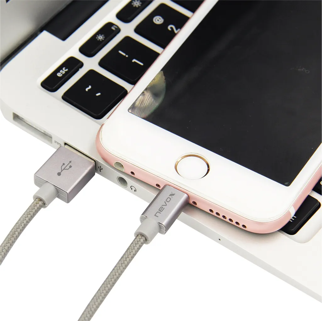 nevox Cavo USB LC-1530 da USB-A a Lightning Nylon 2m si.gr