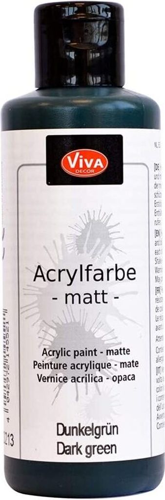 ViVA DECOR Acrylfarbe 82 ml dunkelgrün Produktbild 