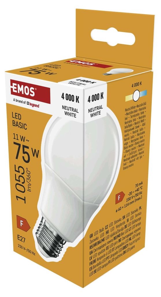 LED Lampe Basic A60 / E27 / 11W (75 W) / 1055 lm / Neutral Weiß