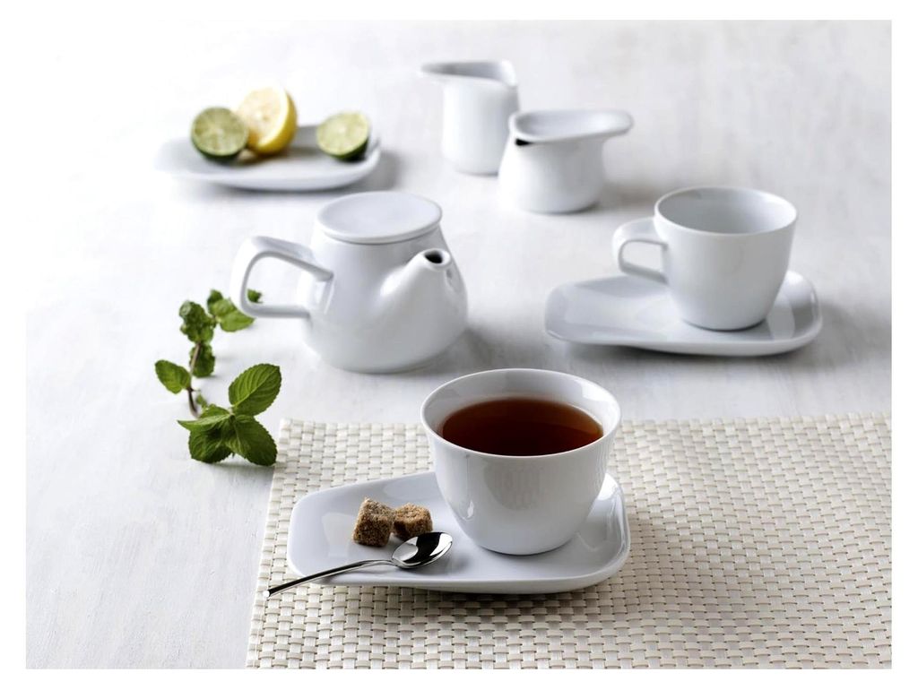 Elixyr Cappuccinotasse 0,25 l | weiße Kaffeetasse aus Porzellan