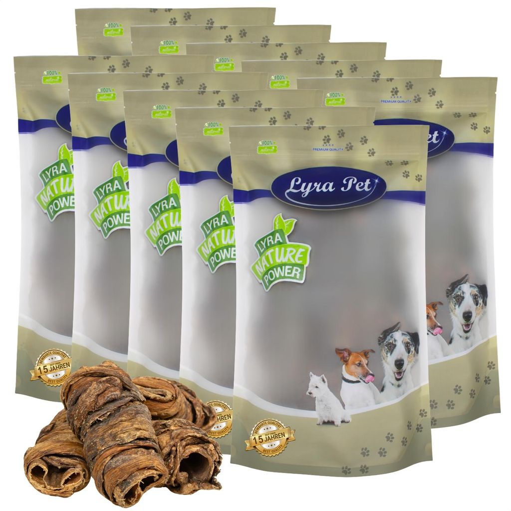 10 kg Lyra Pet® Wrap aus Rinderlunge und Strossen Produktbild 