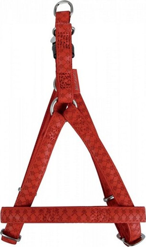 Harnais réglable Zolux Mac Leather 10mm Rouge [522050RO] Image du produit 