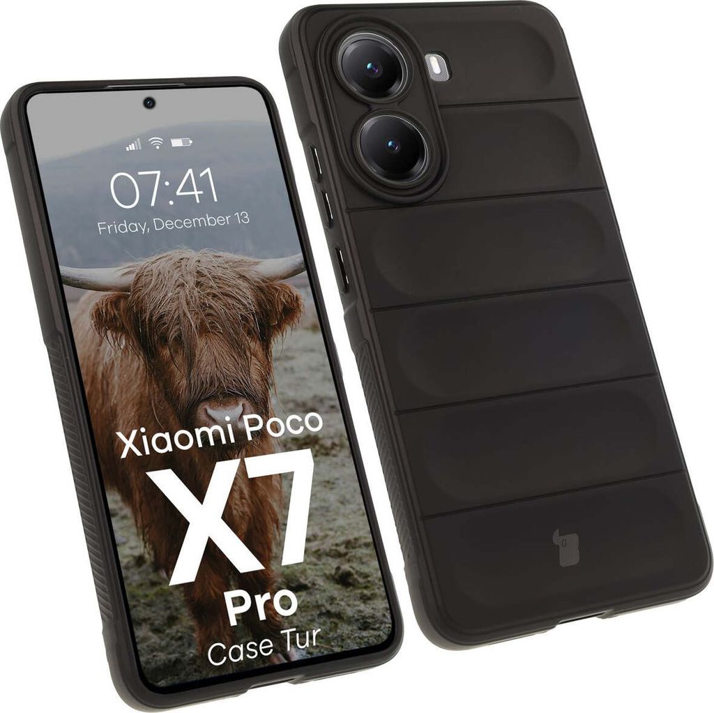 Bizon Case Tur Panzerhülle für Xiaomi Poco X7 Pro, schwarz