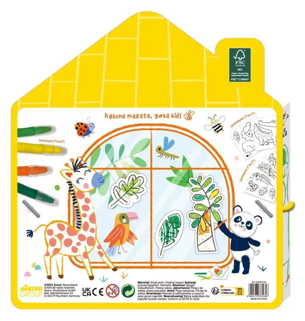 Kit de décoration de fenêtre Haku Yoka Animaux Sauvages DIY Créatif
