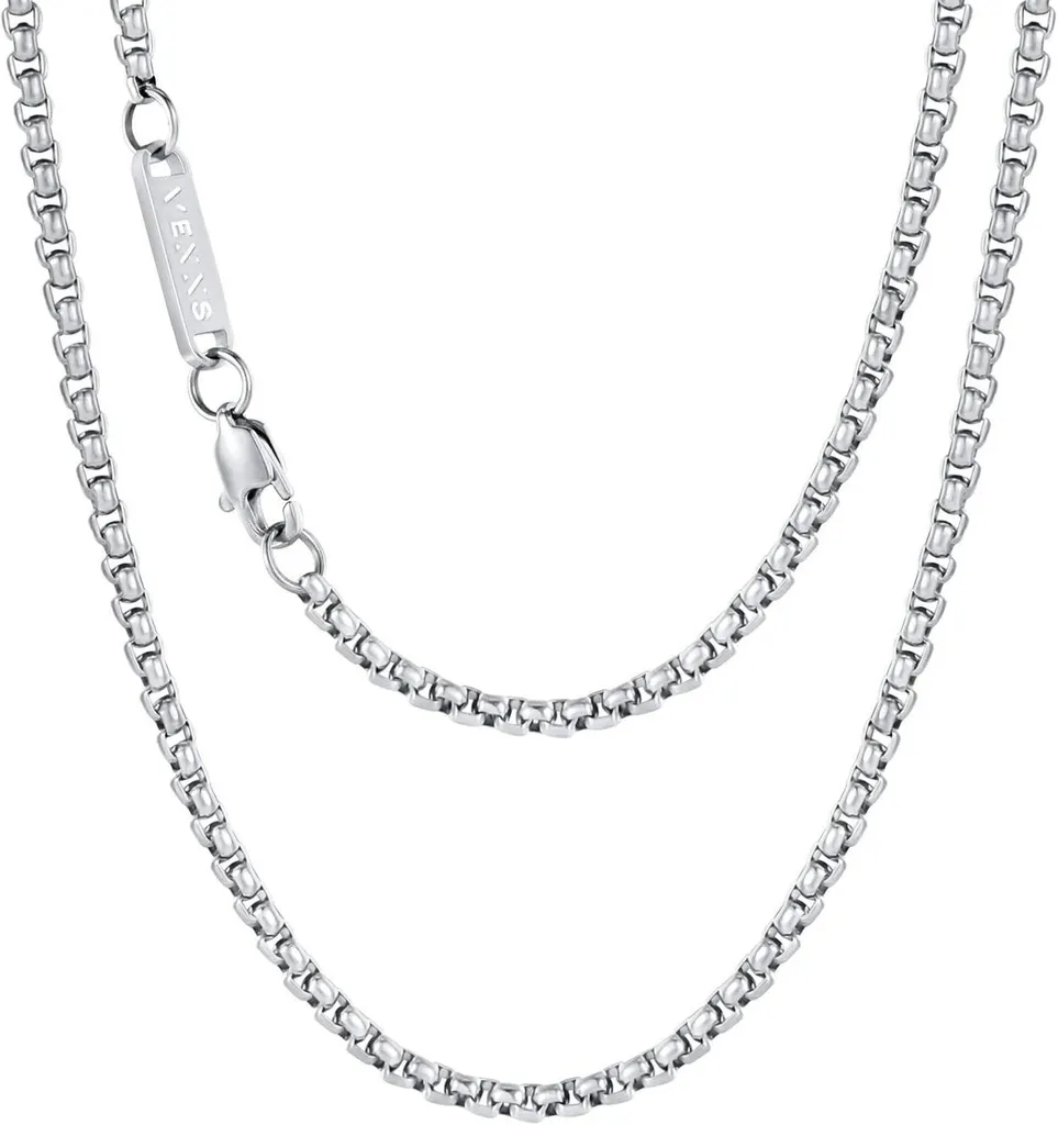 Collier vénitien anti-ternissement or 18k - Chaîne acier inox durable