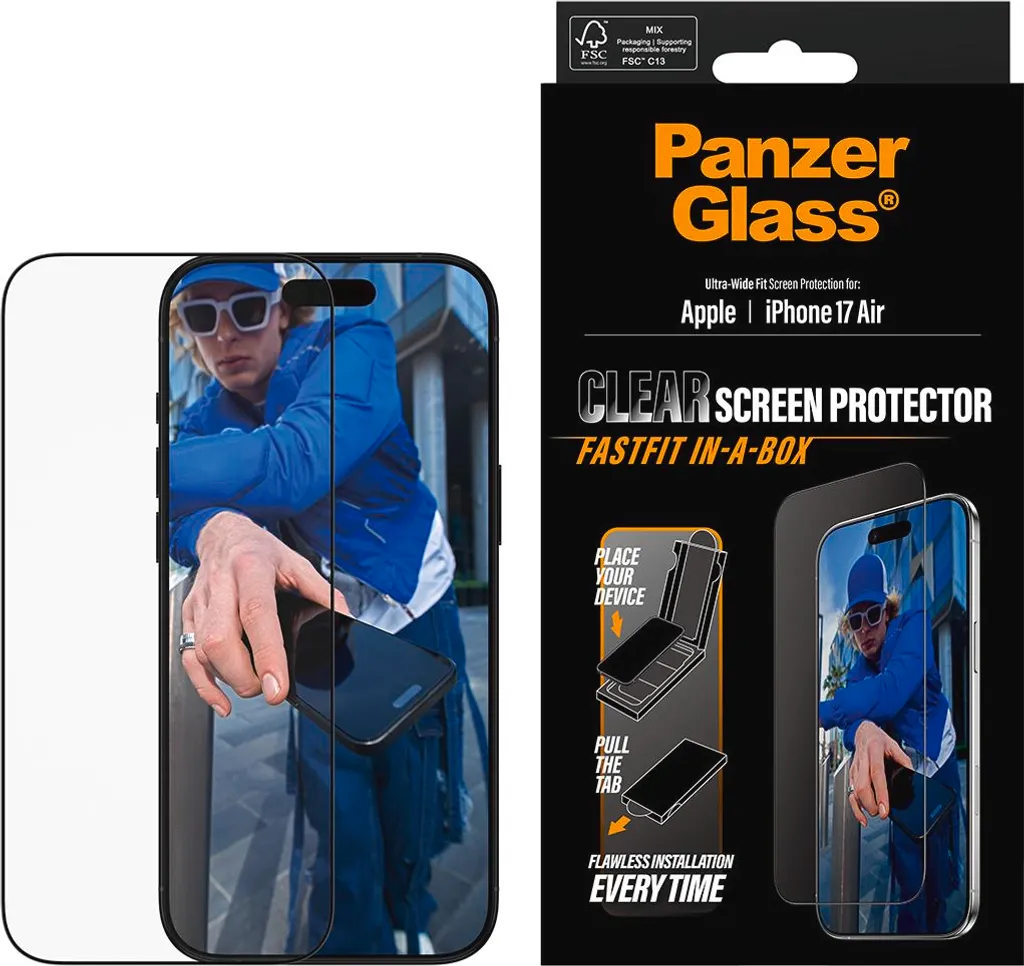PanzerGlass iPhone Air FASTFIT: Il Vetro Temperato Ultra-Resistente - 4