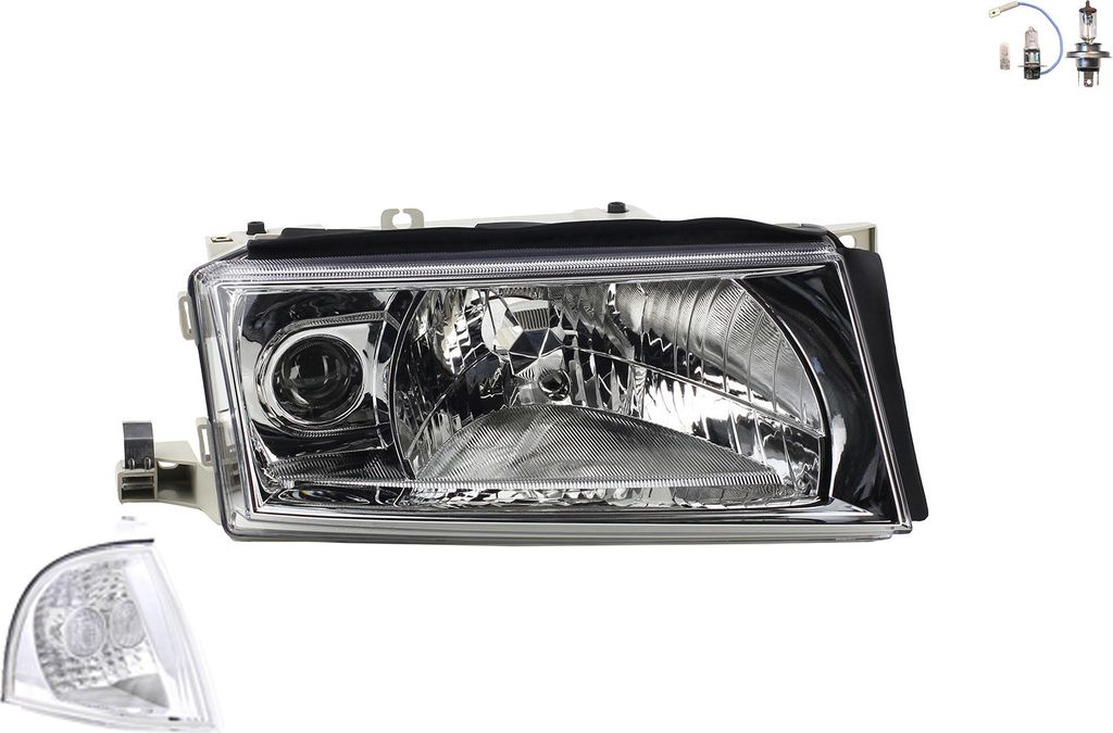 Johns, Scheinwerfer kompatibel zu Skoda Octavia 1U 00-10 Rechts Leuchtmittel m. Blinker 1U1941018P 1U1941018D 1U0953156D 1U0953156C