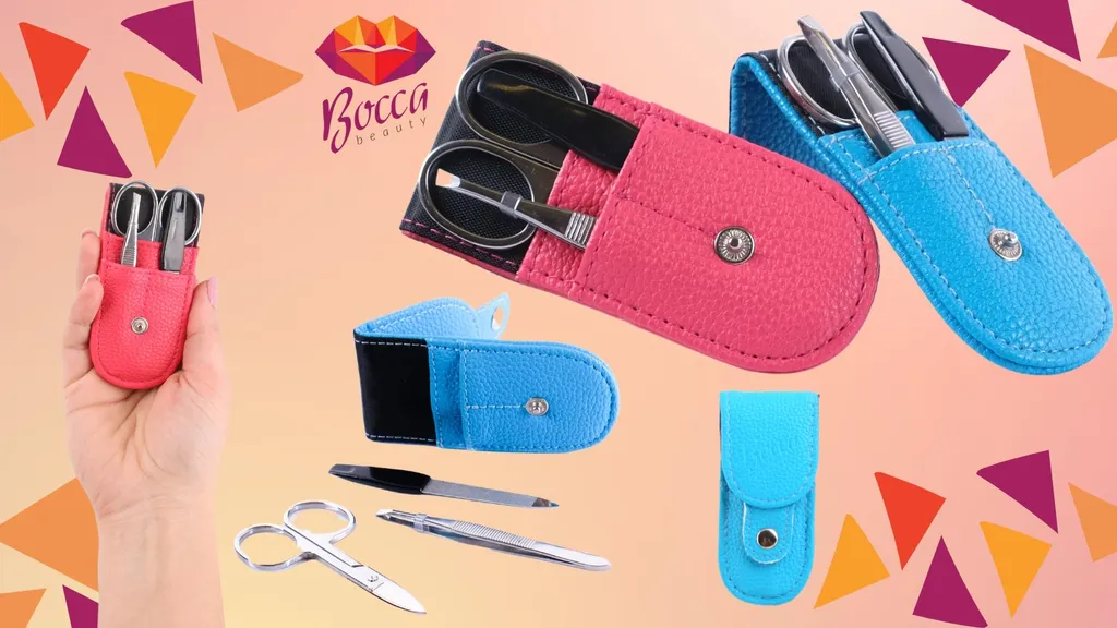 Nécessaire de manucure portable lot de 2 kits complets de voyage