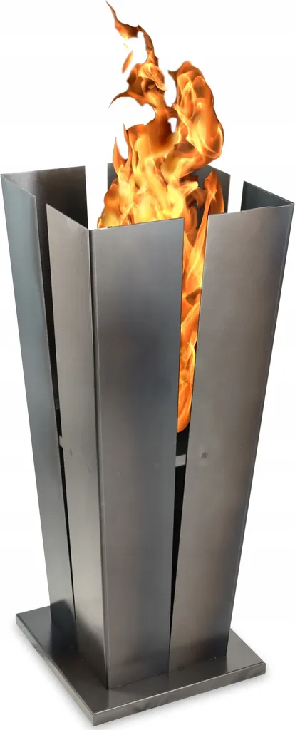 KADAX Cheminée de Jardin en Acier 100cm - Brasero Robuste pour Barbecue