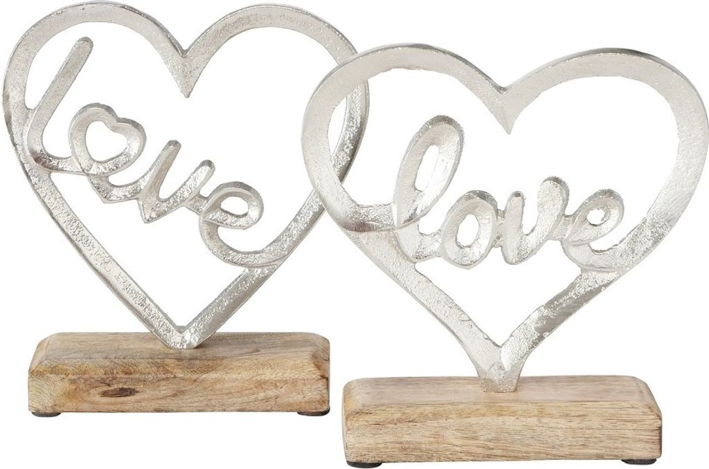 Dekoaufsteller Love Herz 2 Ausführungen B:16/H:17/T:5cm Stückpreis