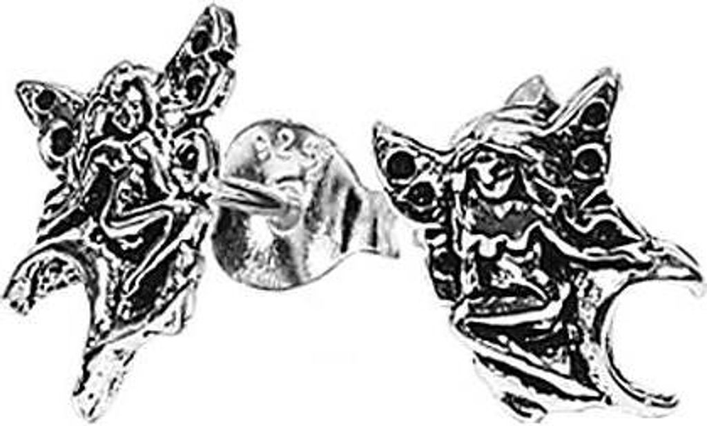 Paar 925 Sterling Silber Keltische Gothic Kleine Ohrstecker Elfe Nalani 7155