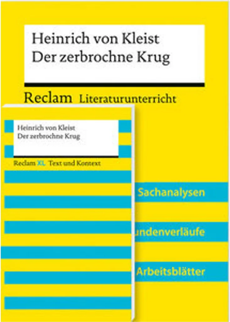 Heinrich von Kleist Der zerbrochne Krug Pack Texte et Guide Enseignant