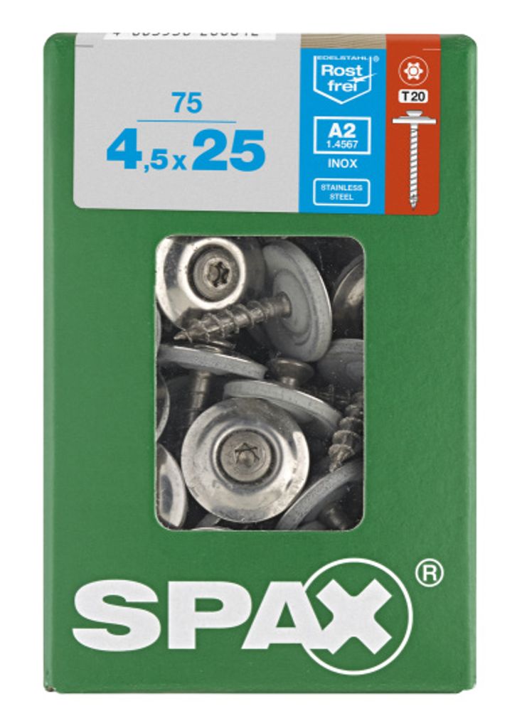 SPAX® 4577000450257 SPAX® Spenglerschrauben T20 Immagine del prodotto 