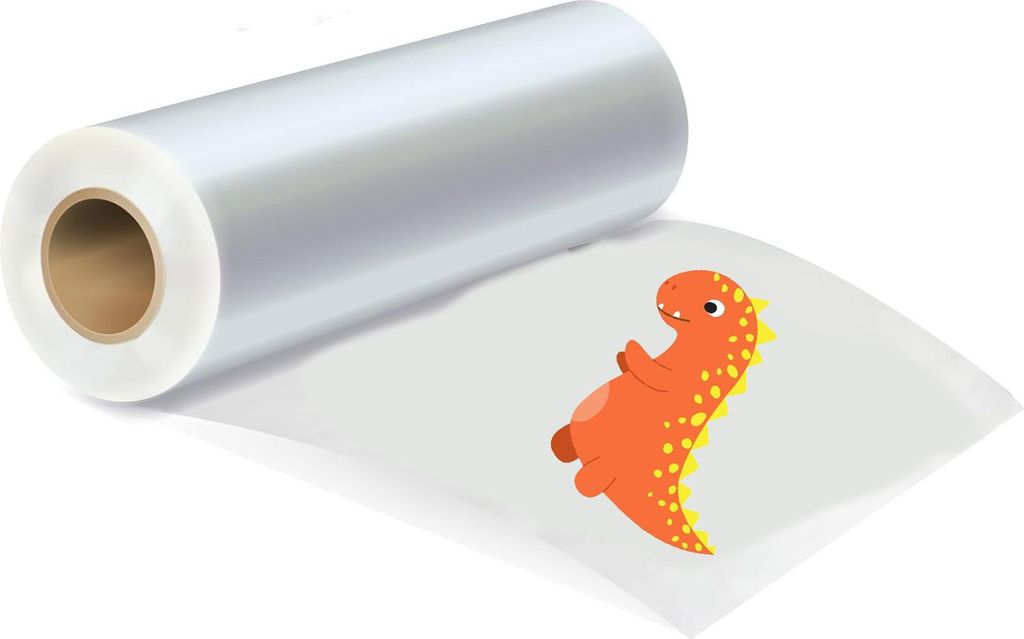 DTF-Druckfolie Rolle gl?nzend einseitig šC 33CM x 100M fš¹r Textildruck, hohe Farbš¹bertragung