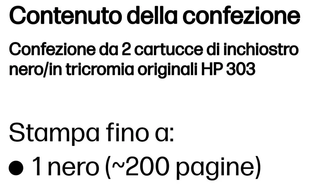 Confezione 2 Cartucce HP 303 Originali Nero e Tricromia 3YM92AE - 47