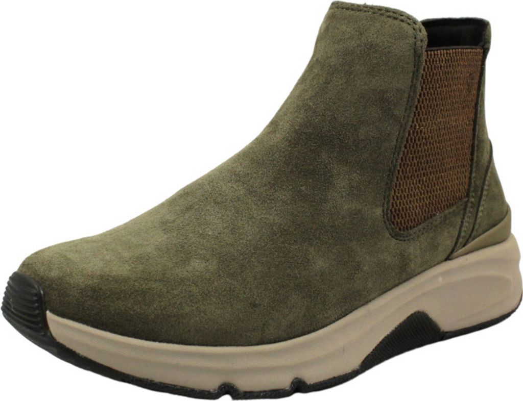 Gabor Comfort Chelsea Boot - Grün Veloursleder Größe: 38 Normal