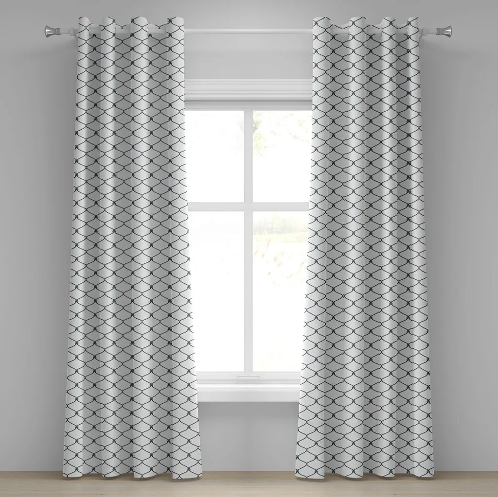 Rideau occultant anti-regard 280x245 cm décoratif pour grandes fenêtres