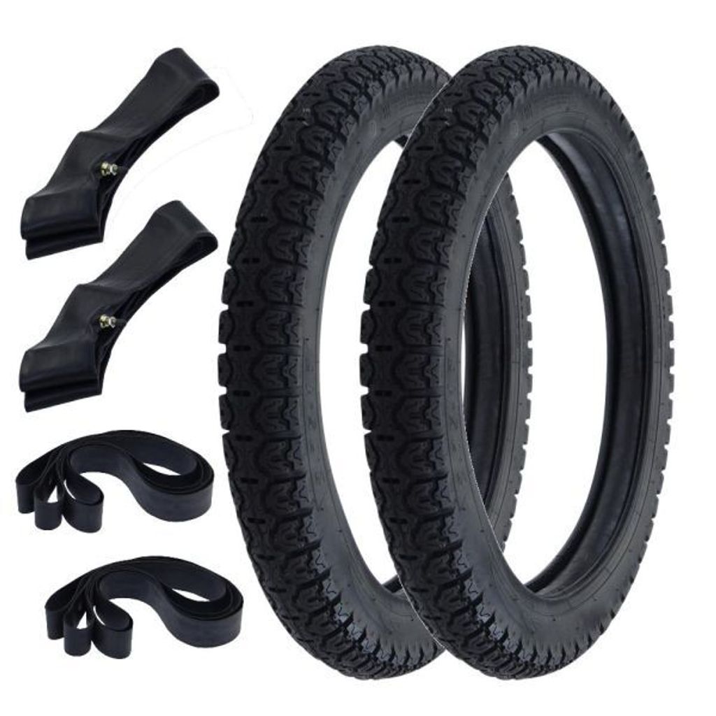 2x Citomerx Moped Sommerreifen M001 2.75-17 41P TT + Schlauch + Felgenband - Allroundprofil