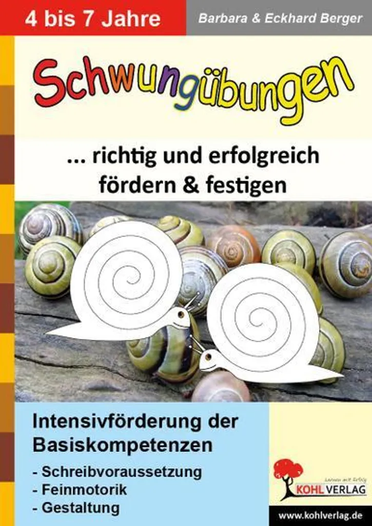 Support de graphisme Schwungübungen pour enfants - Maternelle & CP