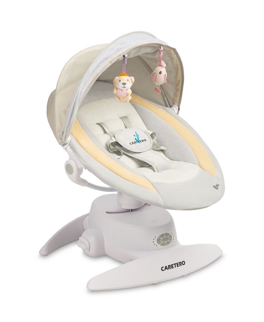 A baby bouncer chair on a white background.