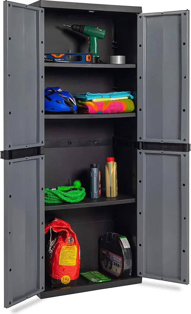 Armoire en résine robuste à 3 tablettes réglables série Mini Trend - 7