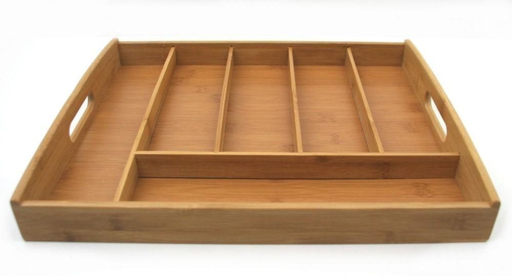 Kesper Schubladenorganisator, 38 x 32 cm, Bambusholz Produktbild 
