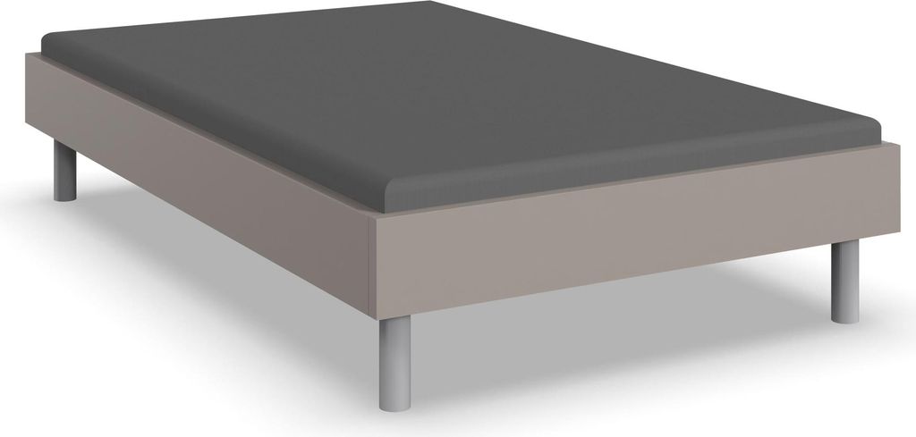 Bettgestell >Easy Beds Standard< Liegefläche 120x200cm, SAHARAGRAU - 129x38x210cm (BxHxT)