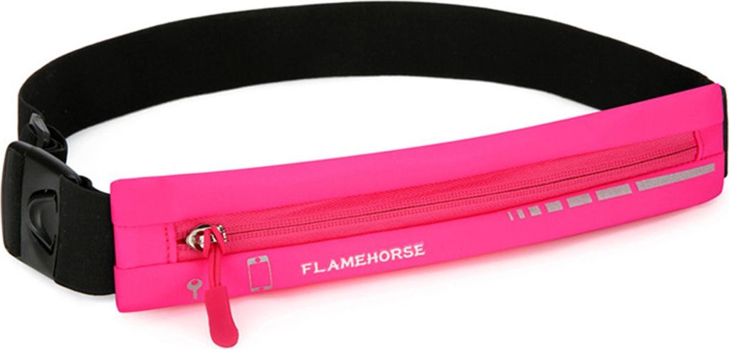 FLAMEHORSE Schmaler Laufgürtel, Sport-Hüfttasche für Männer und Frauen, Lauf-Telefonhalter-Packs mit Reflektorstreifen, Hüfttasche für Traini...