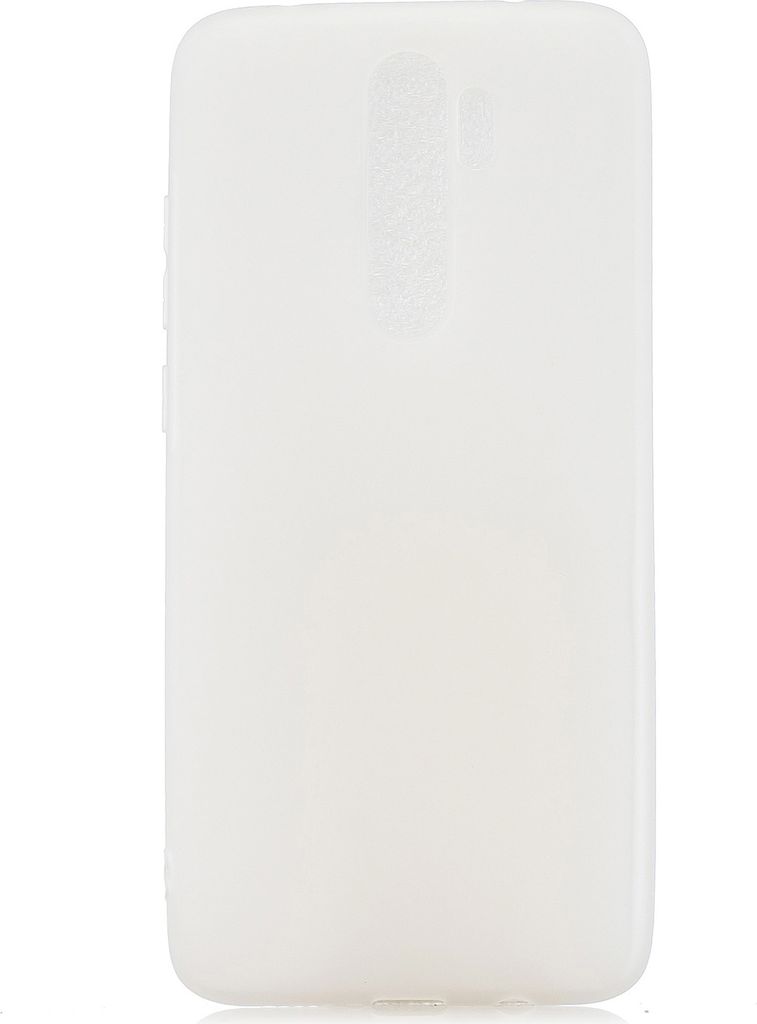 Für Redmi NOTE 8 Pro Soft Candy Farbe Frosted Surface Shockproof TPU Zurück Cover Handy Gehäuse weiß