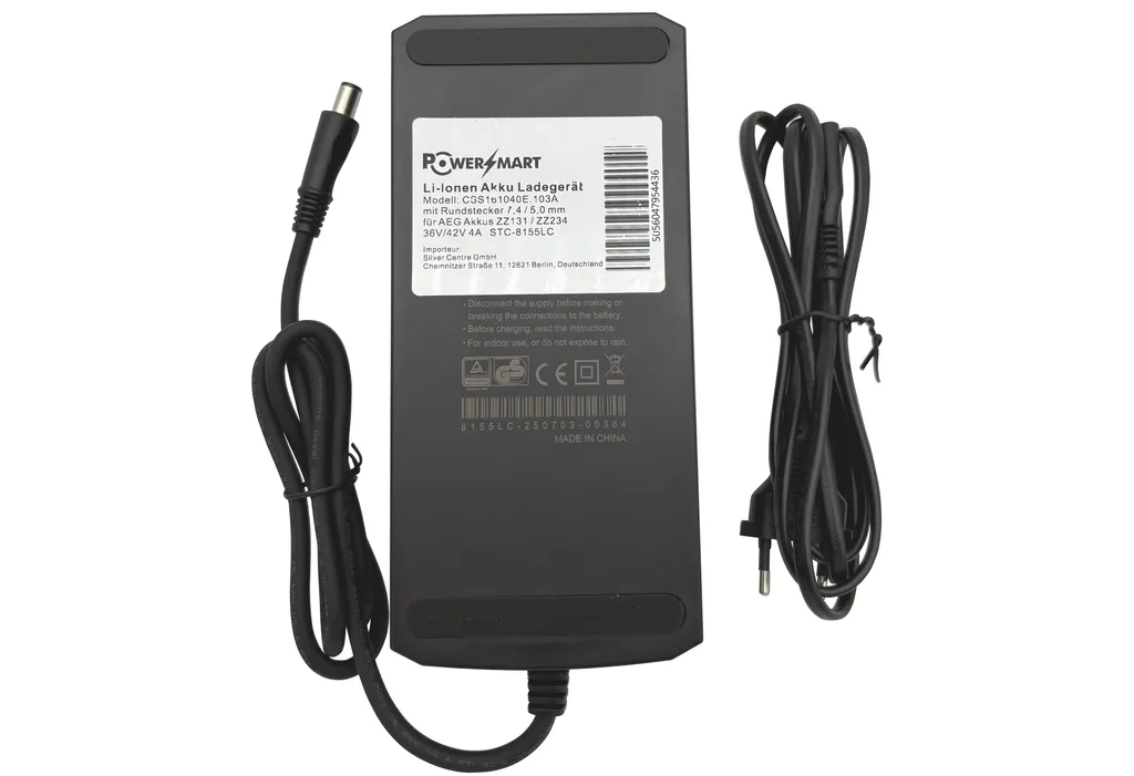 Chargeur Rapide 4A pour AEG 36V à Prise Ronde 7,4 / 5mm PowerSmart - 3