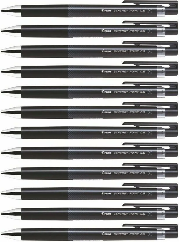 Set 12 Penne Pilot BLRT-SNP5 Synergy Point 0.5mm Nero Scatto