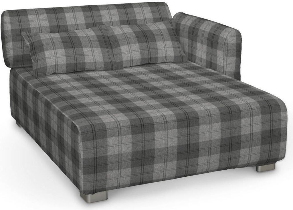 Dekoria Bezug für Mysinge Sessel, grau-anthrazit, Bezug für Sessel Mysinge