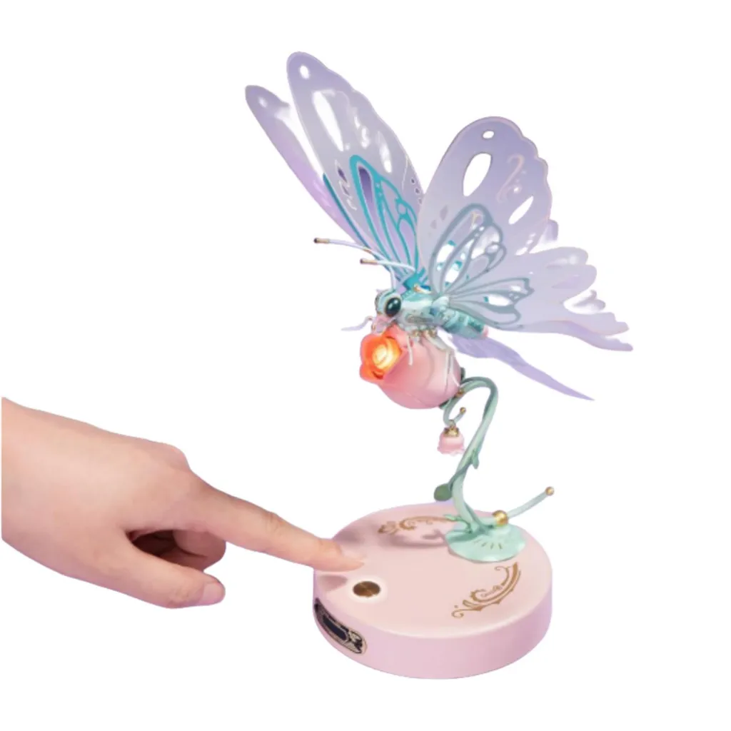 Puzzle 3D Papillon Mécanique 79 Pièces avec Ailes Bioniques Animées