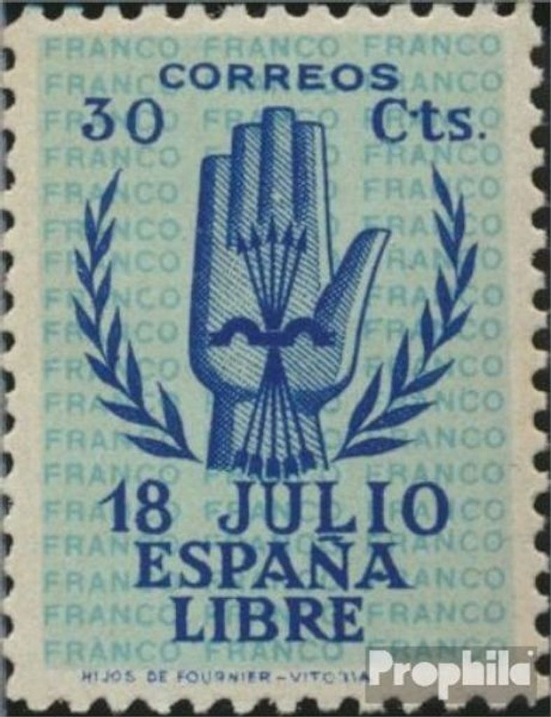 Briefmarken Spanien 1938 Mi 809 postfrisch Erhebung